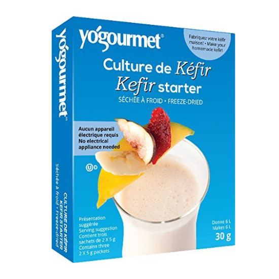 Men Làm Sữa Chua Kefir 30gr Yogourmet Kefir Starter (Freeze-Dried) (Mẫu mới)