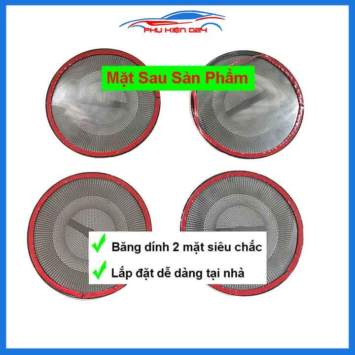 Bộ ốp màng loa vân Titan cho xe Kona 2018-2019-2020-2021-2022 chống xước trang trí nội thất ô tô