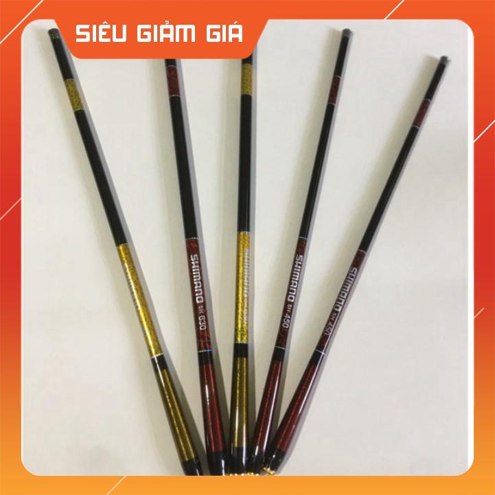 Cần Câu Đơn, Cần Câu Tay Shiamno 5H đủ size 3m6 - 6m3. Tặng Ngày bộ phụ kiện như hình - ĐỒ CÂU NGỌC HẢI