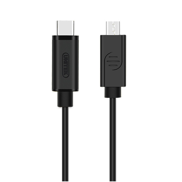 Cáp chuyển đổi tín hiệu USB Type-C sang micro USB dài 1m Unitek Y-C473 - Hàng Nhập Khẩu