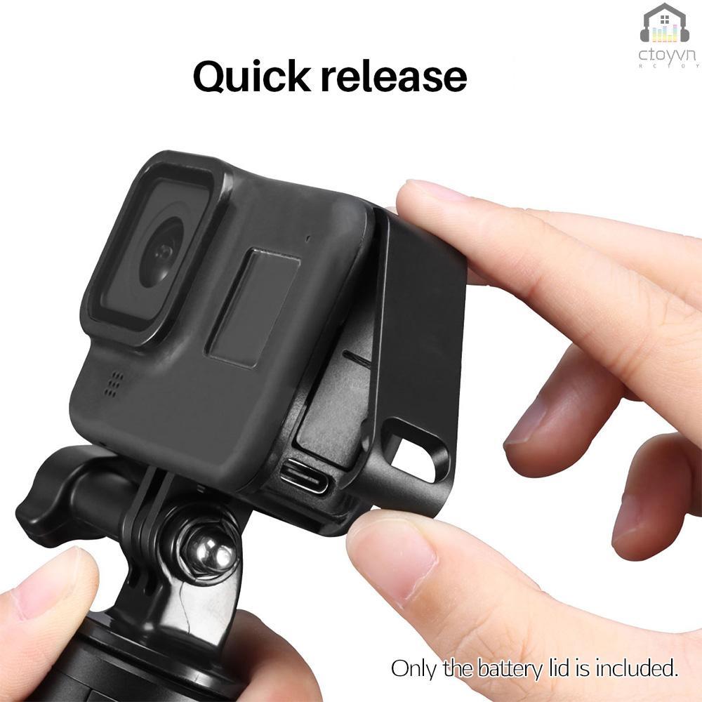 Nắp đậy pin máy ảnh với 8 màu đen tháo gỡ nhanh loại C tương thích với cổng sạc pin máy ảnh