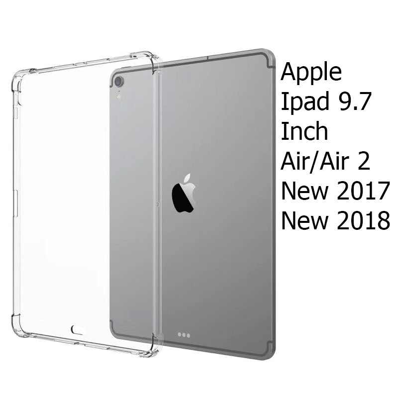 Ốp Lưng Chống Sốc Trong Có Màu Dành Cho Apple Ipad Air / Air 2 / Pro 9.7 / New 2017 / New 2018