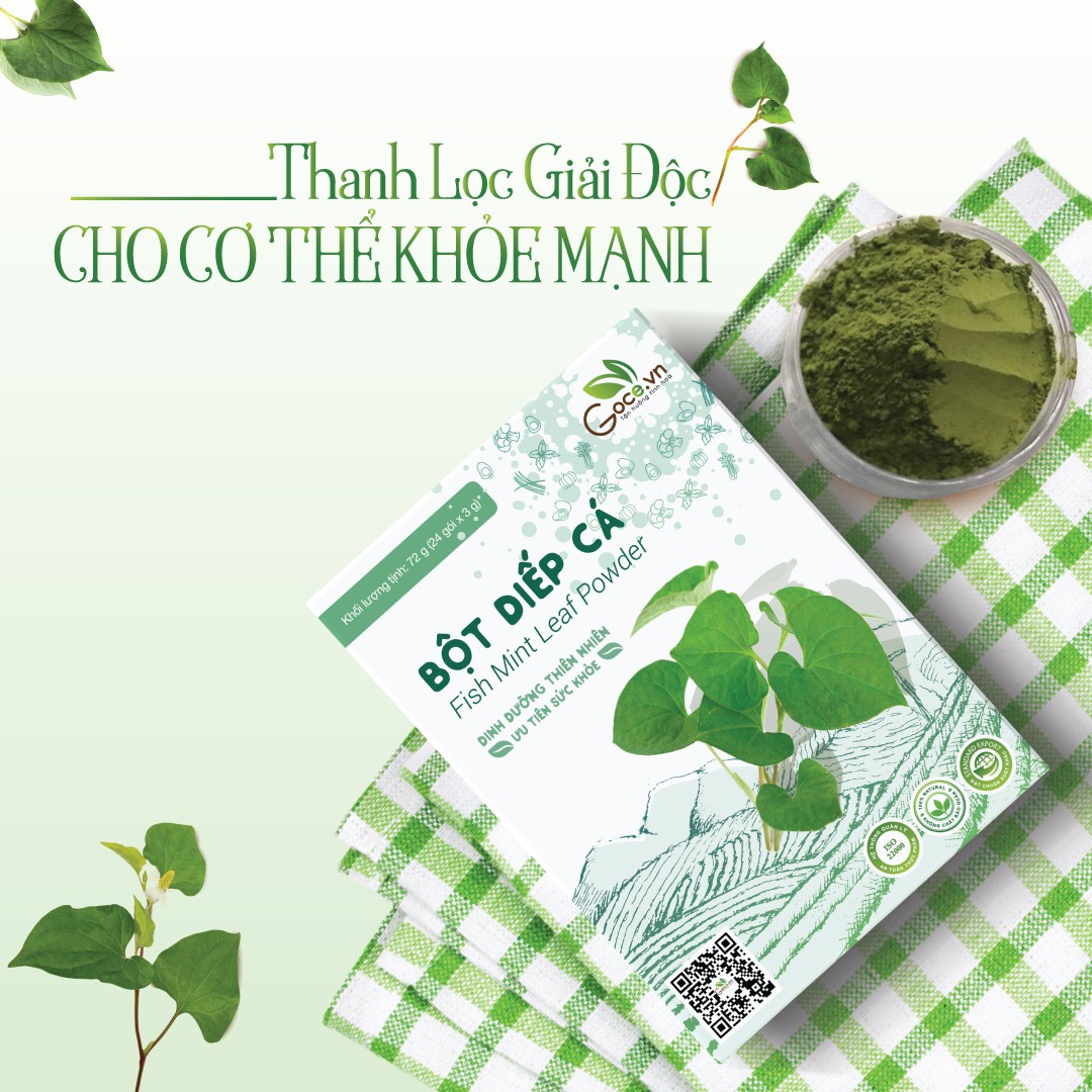 Bột diếp cá nguyên chất Goce - 72g
