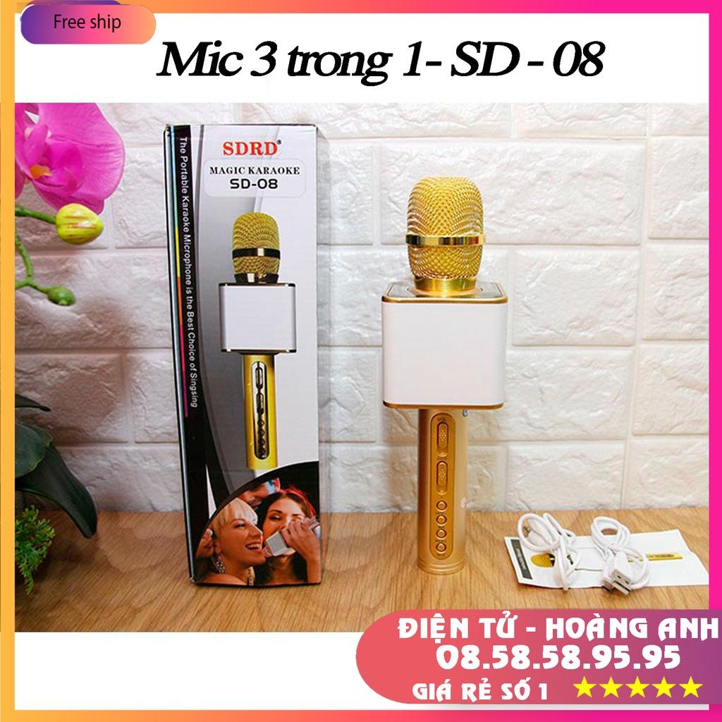 Mic Hát Karaoke Bluetooth YS93 Dùng Hát Tại Nhà Hoặc Livetream