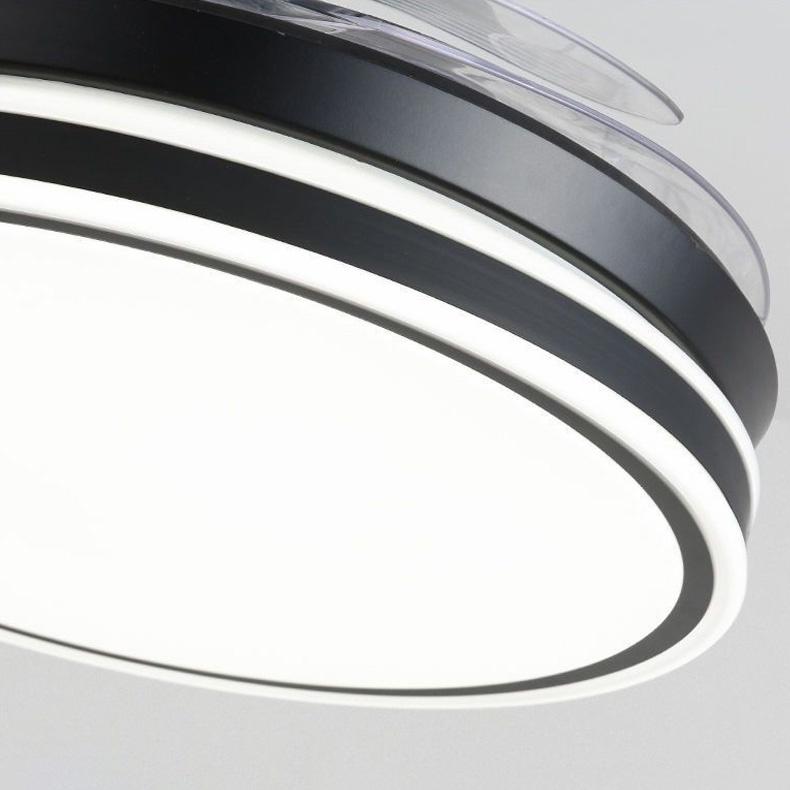 Quạt điện Đèn quạt vô hình Phòng khách Phòng ngủ hiện đại Quạt đơn giản Đèn quạt treo cái quạt