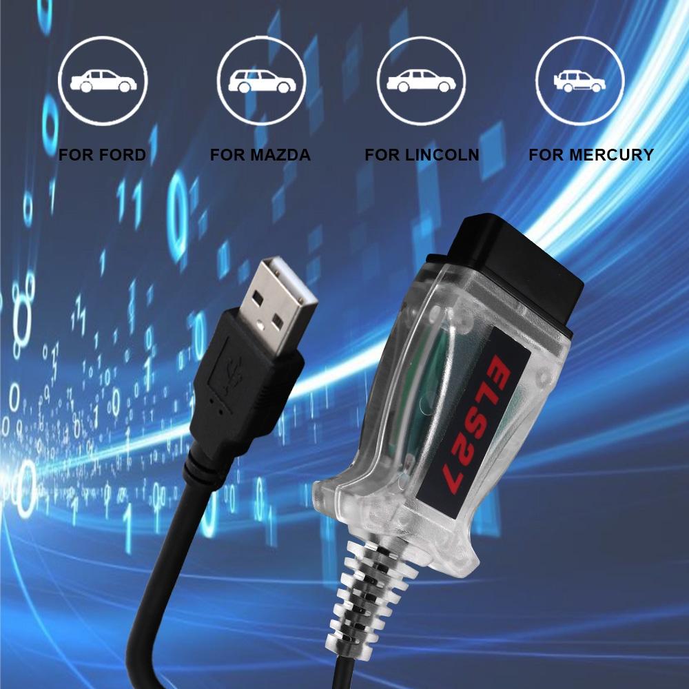 Thiết bị chẩn đoán lỗi ô tô Mazda ELS27 Forscan V2.3.7 Green PCB PIC18f25k80 Chip ELM327&J25H-T3S34