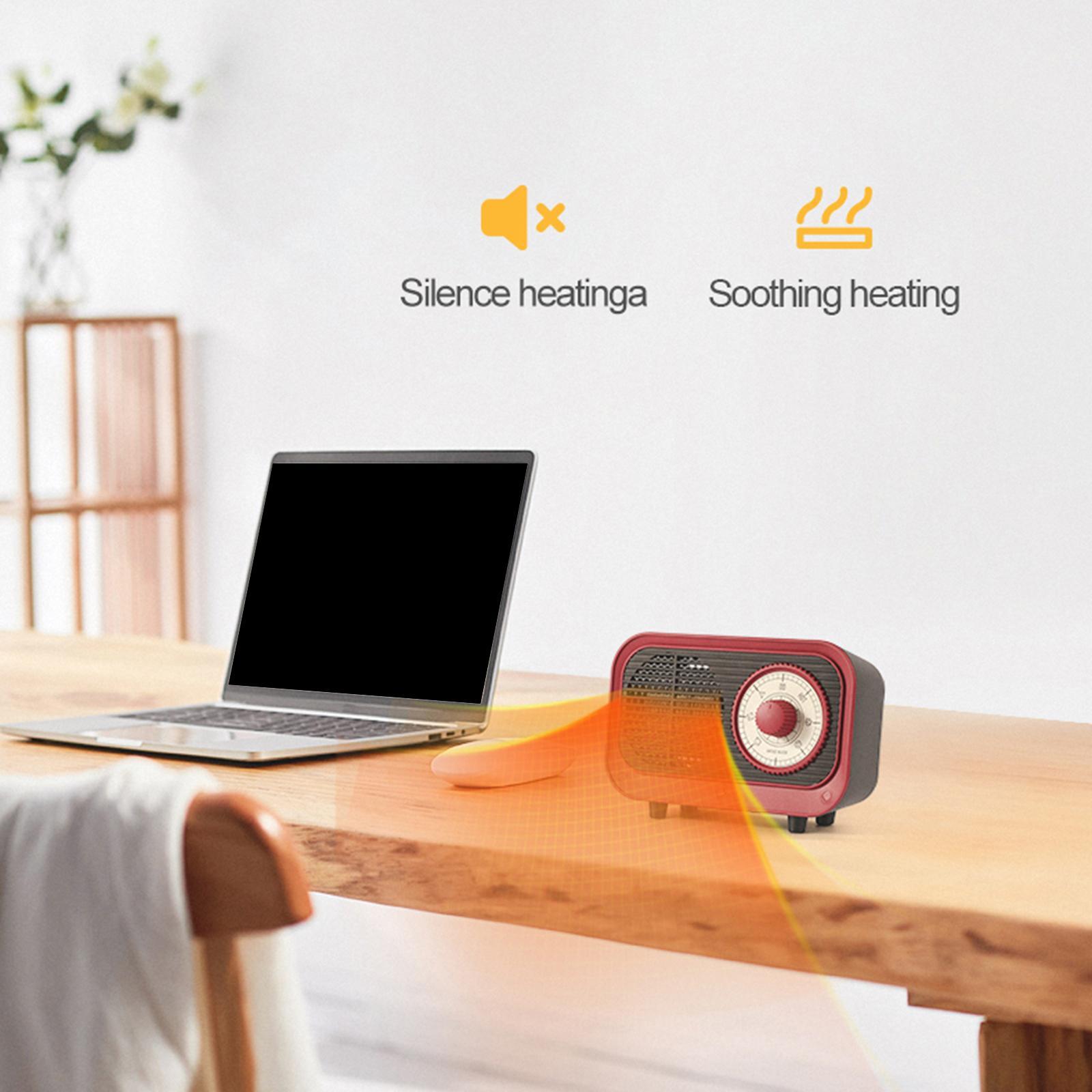 Warm Air Blower Space Heater Portable Retro for Bedroom Winter Room