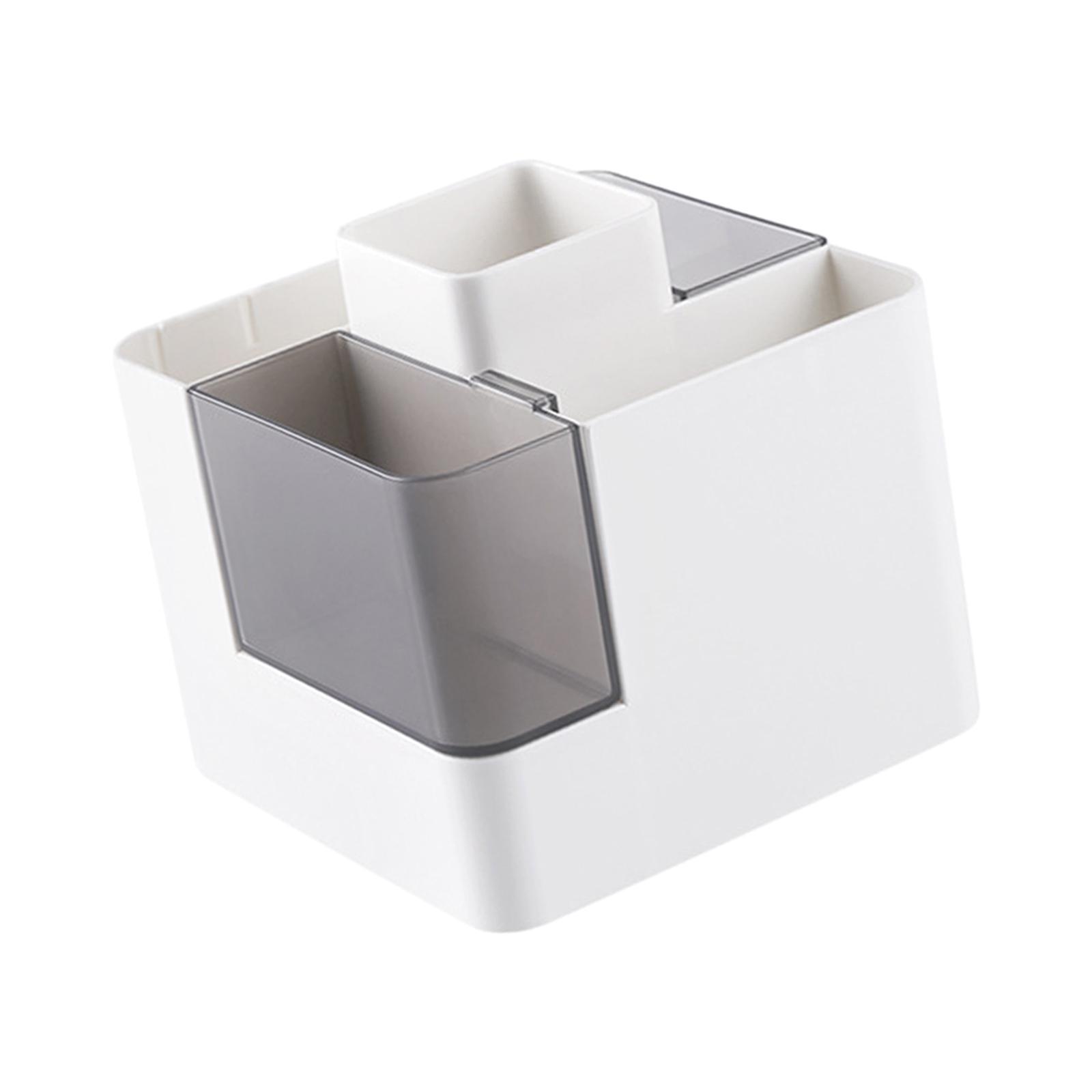 Pencil Pen Holder Storage Box Desk Pen Holder for Stationery School Bathroom
