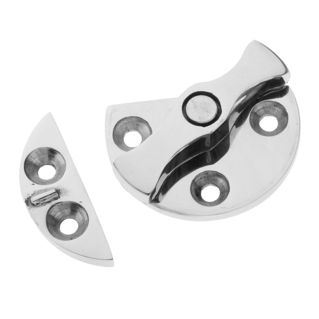 Practical Marine Boat Stainless Steel Twist Lock Round Catch Latch 1.8inch Silver for Boat Marine Easy to Install