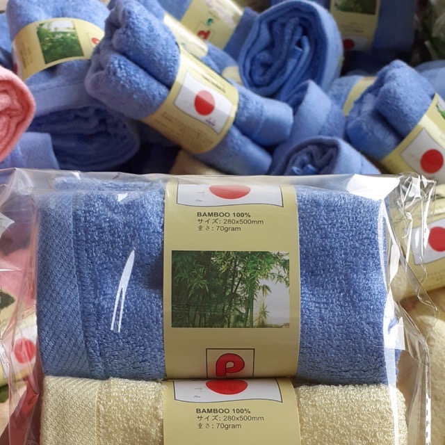 Set 10 khăn mặt sợi tre hoạt tính kháng khuẩn chống nấm mốc cao cấp