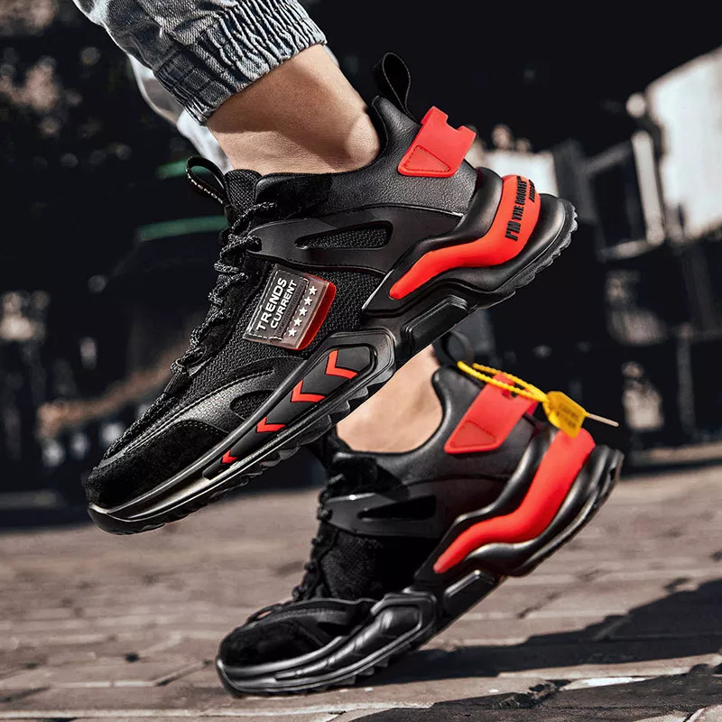 Giày Thể Thao Nam GEMI - Giày Sneaker Màu Trắng - Đen, Giày Thể Thao Đế Êm, Form Dáng Hàn Quốc - G5245