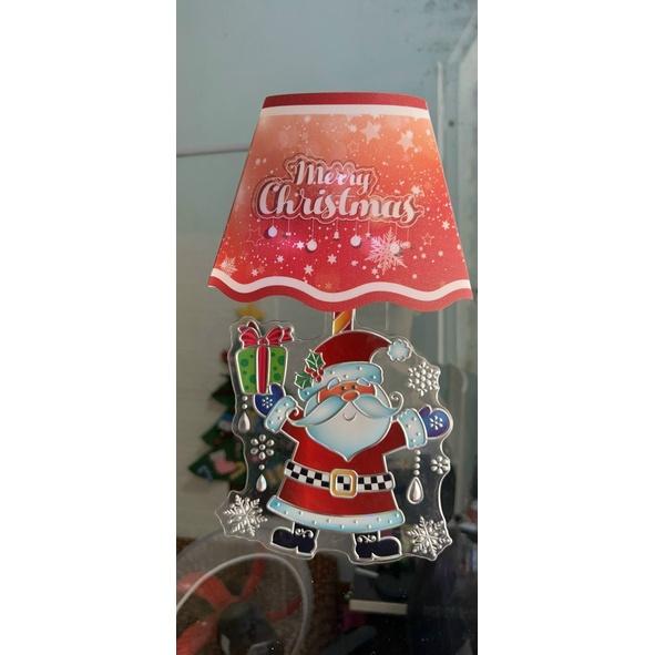 Tranh Noel Dán Tường Cửa Kính Có Đèn Led Bên Trong Chạy Bằng Pin - Cho Giáng Sinh Đầm Ấm An Lành
