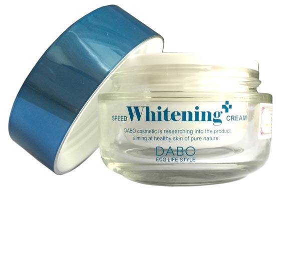 Kem dưỡng trắng da mặt Dabo Whitening Hàn quốc (50ml) Kèm 1 bông tẩy trang