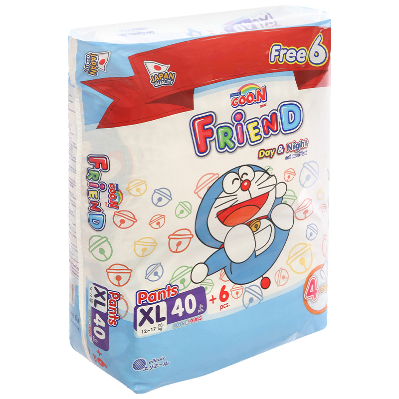 Tã quần Goo.n Friend size XL 40 miếng (cho bé 12 - 17kg)