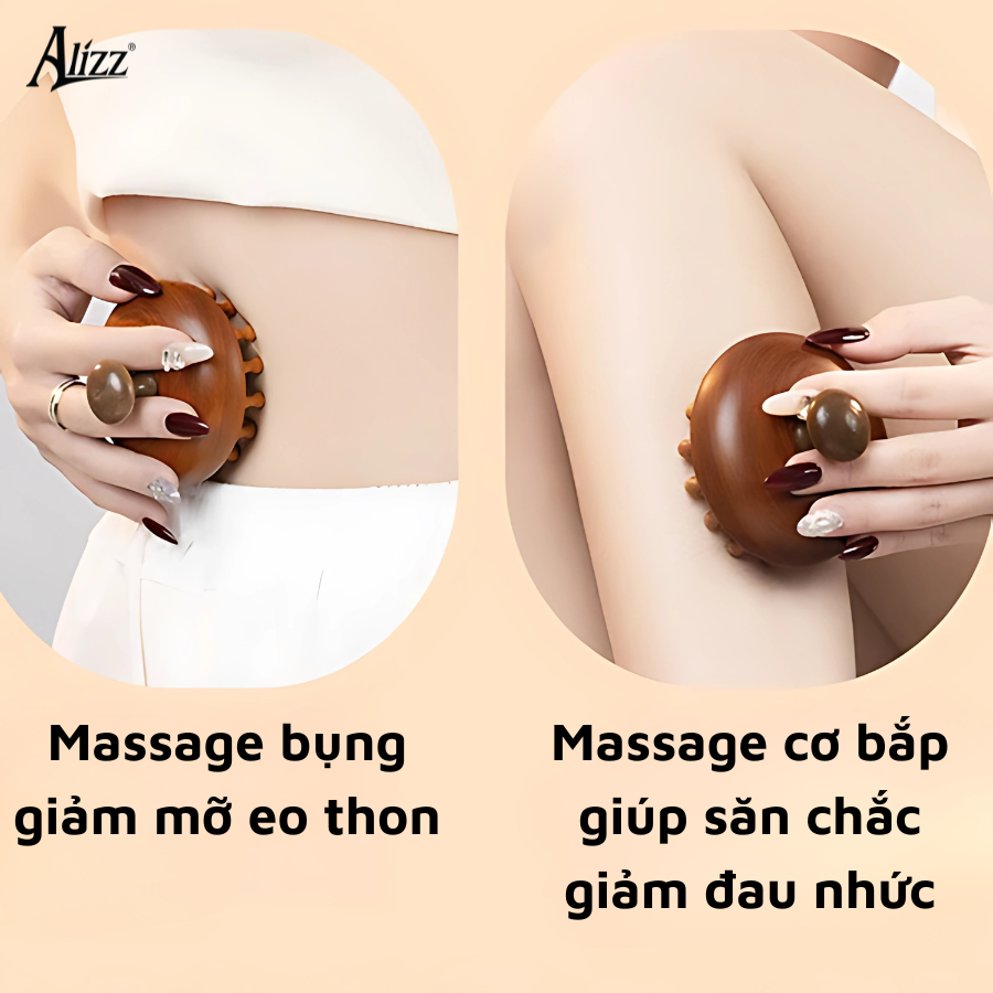 Lược gỗ đàn hương massage đầu giúp thư giãn và giảm hiệu quả nhanh chóng