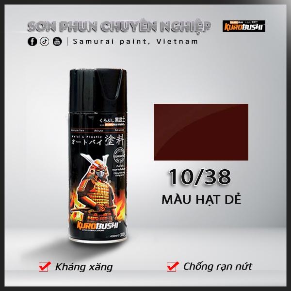 Sơn xịt Samurai Kurobushi - MÀU HẠT DẺ 38 (400ml)