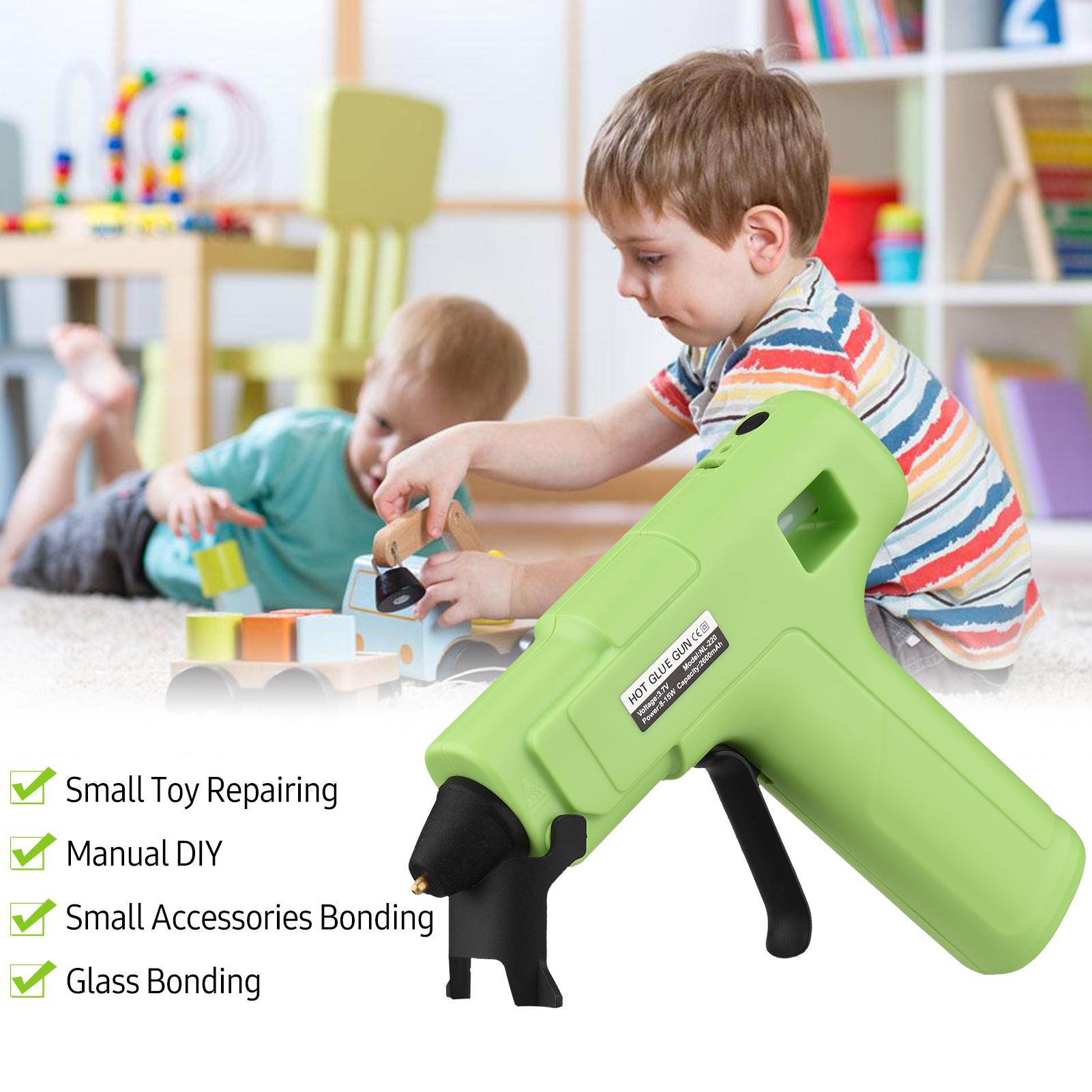 Rechargeable Hot Melt Glue Machine Children's Cordless Portable Small Handheld Manual DIY Glue Machine for Toy Repair Glass Small Accessories Bonding
