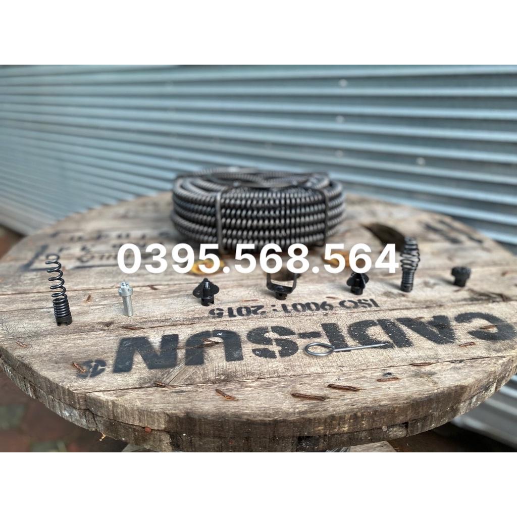 15M dây thông cống + 6 đầu thông+Kết nối