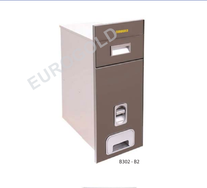 Thùng gạo gương nút nhấn Eurogold B302