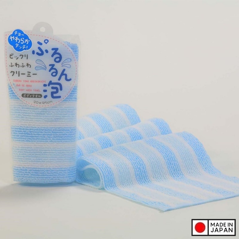 Khăn tắm kì lưng Yokozuna Pururun 20x95cm - Made in Japan