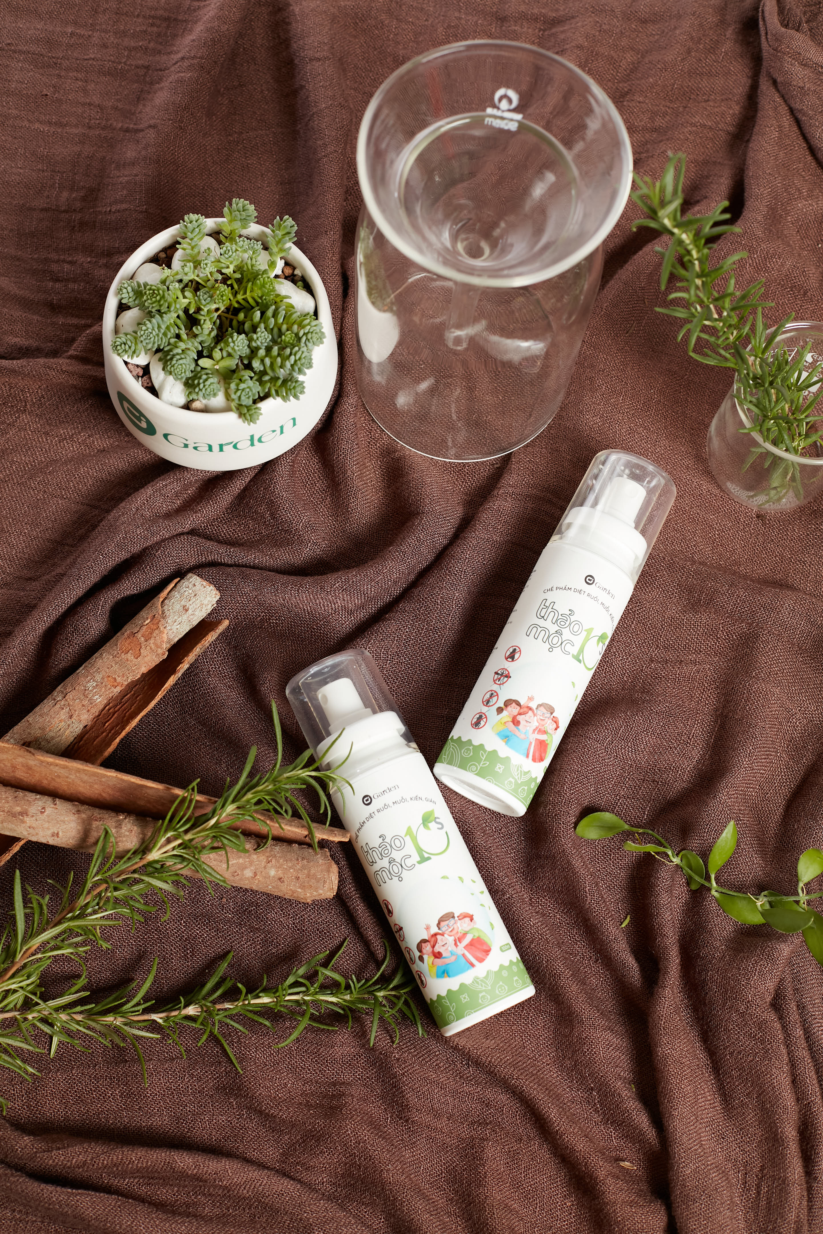 Chế phẩm diệt ruồi, muỗi, kiến, gián - THẢO MỘC 10S - 100ml - 100% thiên nhiên và hữu cơ - an toàn cho trẻ em
