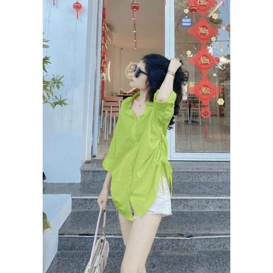 SET ÁO SƠ MI TAY DÀI PHỐI QUẦN TRẮNG