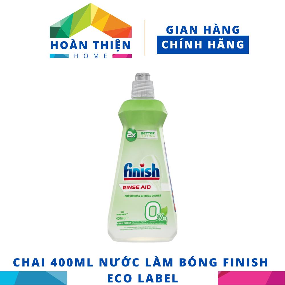 [HCM Hỏa Tốc] Chai 400ml nước làm bóng chén Finish (Hương Chanh) – (Hỗ trợ sấy khô và không bị đọng nước trên thủy tinh)