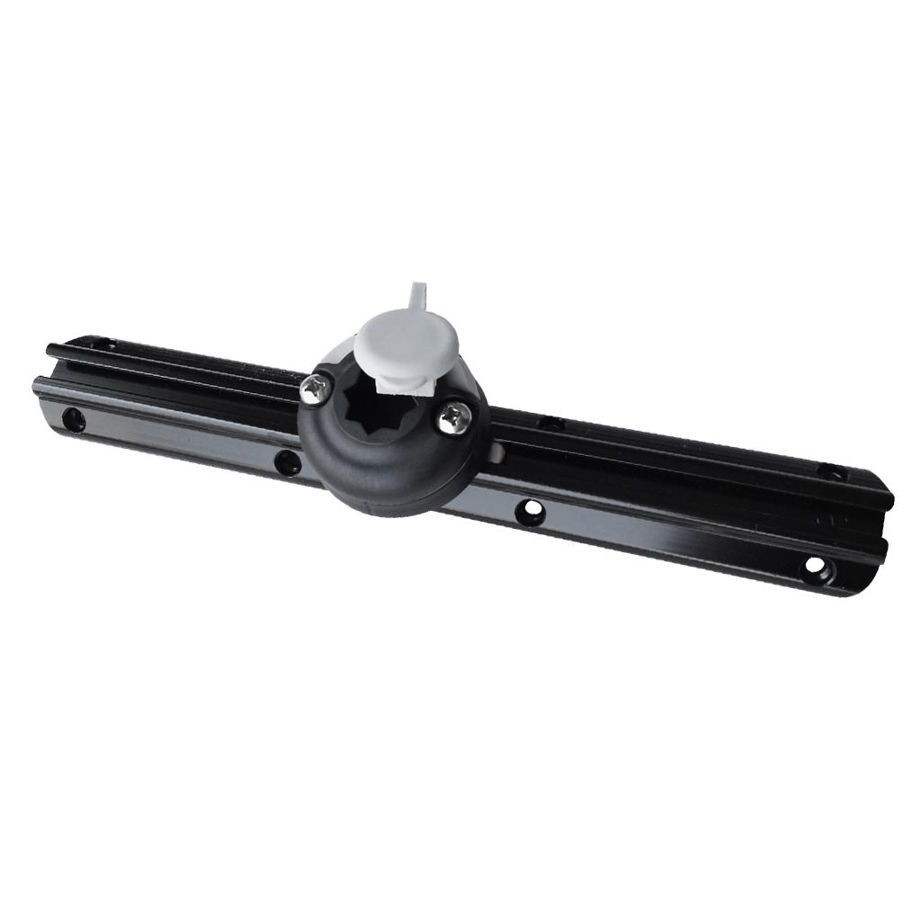 Marine Kayak Rail Mount Base for Canoe Inflatable Boat DIY Tackle Accessory