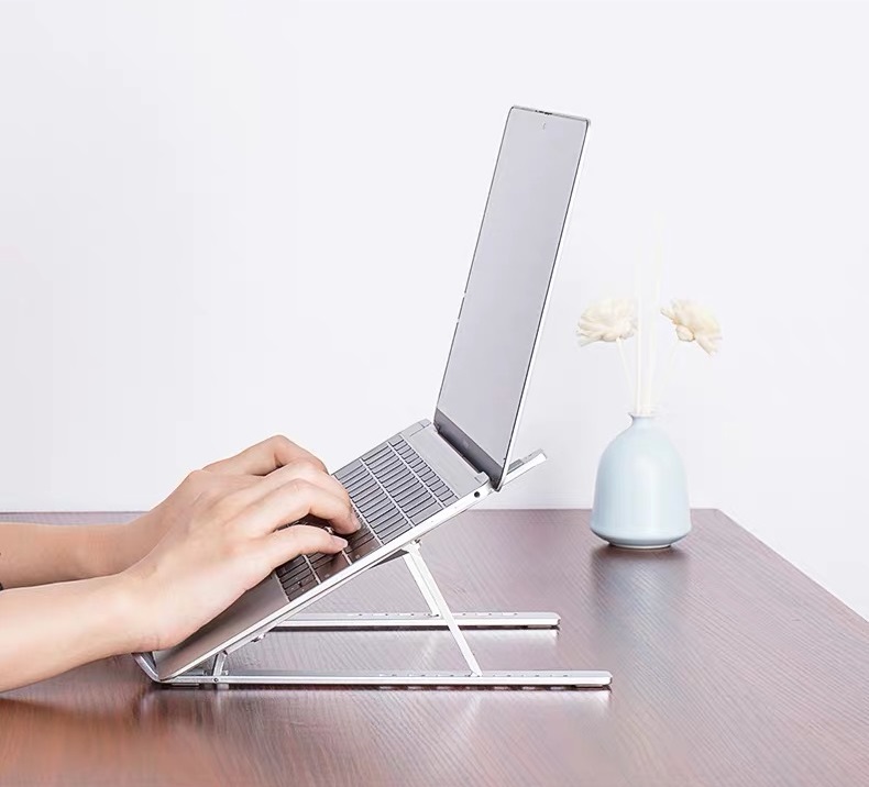 Giá Đỡ Laptop ,Đế Tản Nhiệt Cho Laptop Bằng Hợp Kim Nhôm Thông Minh Gấp Gọn VINETTEAM  Dành Cho Macbook Ipad Surface Và Máy Tính Xách Tay 4140 -Hàng Chính Hãng