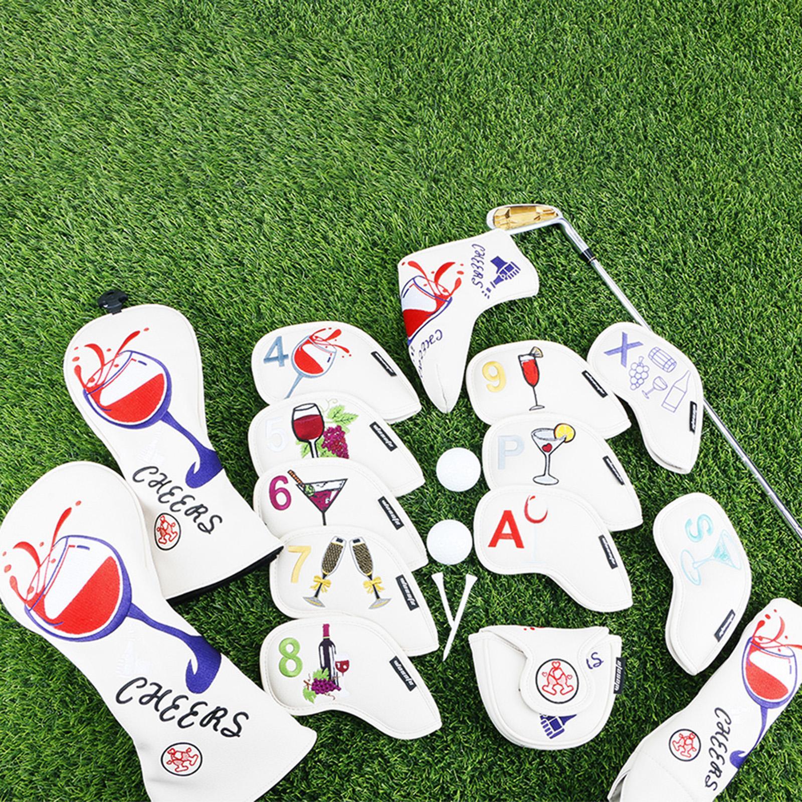 Golf Iron Head Covers Guard Wedges Protective Covers Headcovers 4,5,6,7,8,9,A,S,P,x