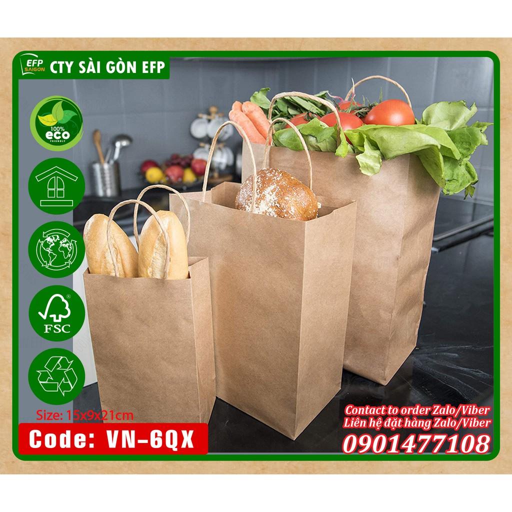 Túi giấy kraft xuất khẩu 100 cái/đơn