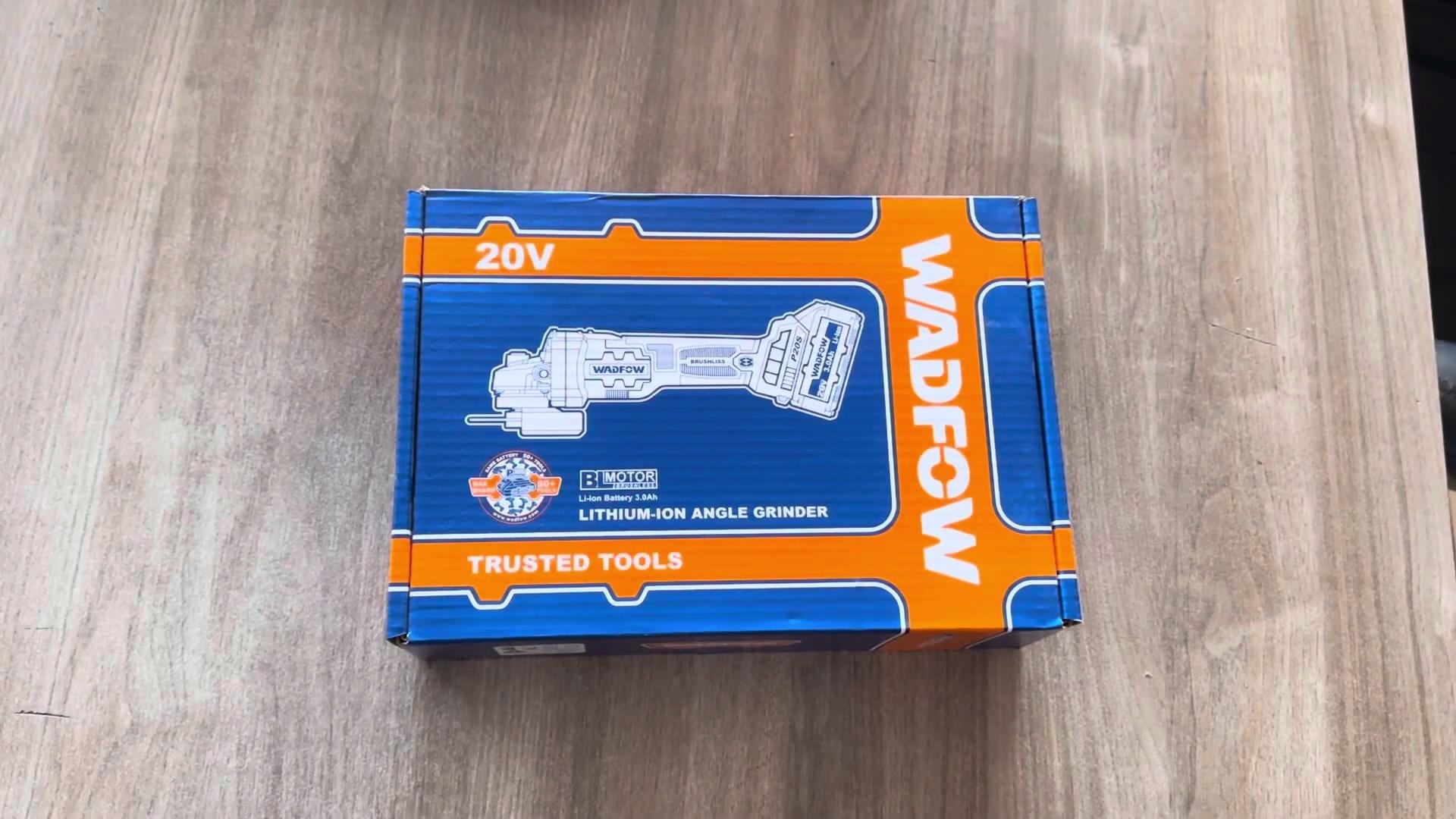 MÁY MÀI GÓC DÙNG PIN 20V (KHÔNG CHỔI THAN) WLAPM12 WADFOW (KÈM 2 PIN 3.0 AH &amp; SẠC) - HÀNG CHÍNH HÃNG