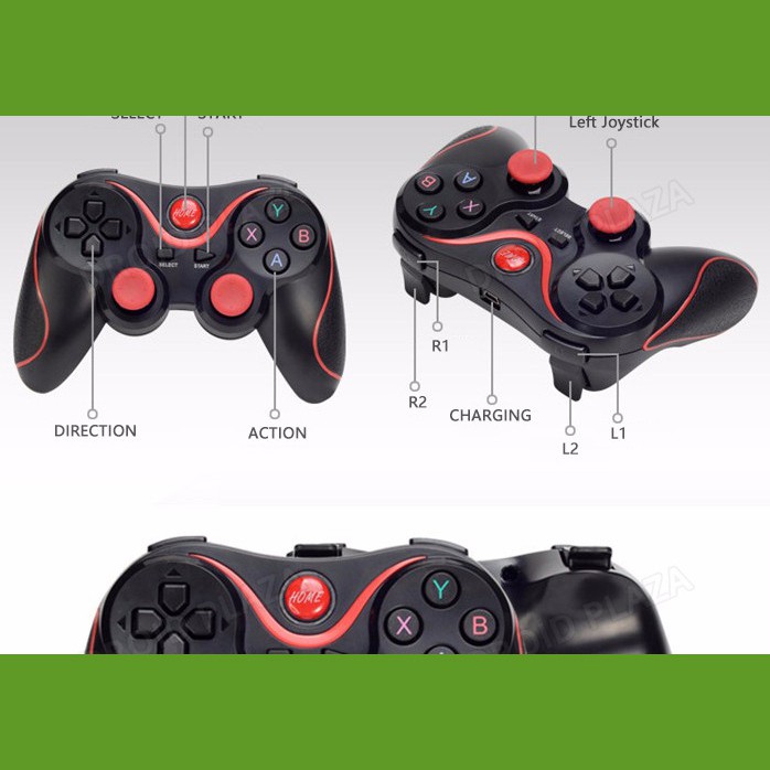 Tay cầm chơi game Bluetooth không dây Terios T3 / X3 PC Android - miếng lót chuột