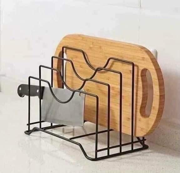KỆ GÁC VUNG NỒI VÀ DAO THỚT ĐA NĂNG 4 NGĂN