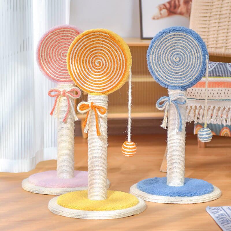 Trụ cào móng hình cây kẹo đáng yêu dành cho mèo