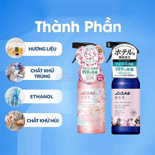Xịt thơm quần áo Hakugen Earth Nonsmel Seisuika (400ml) - Hàng chính hãng