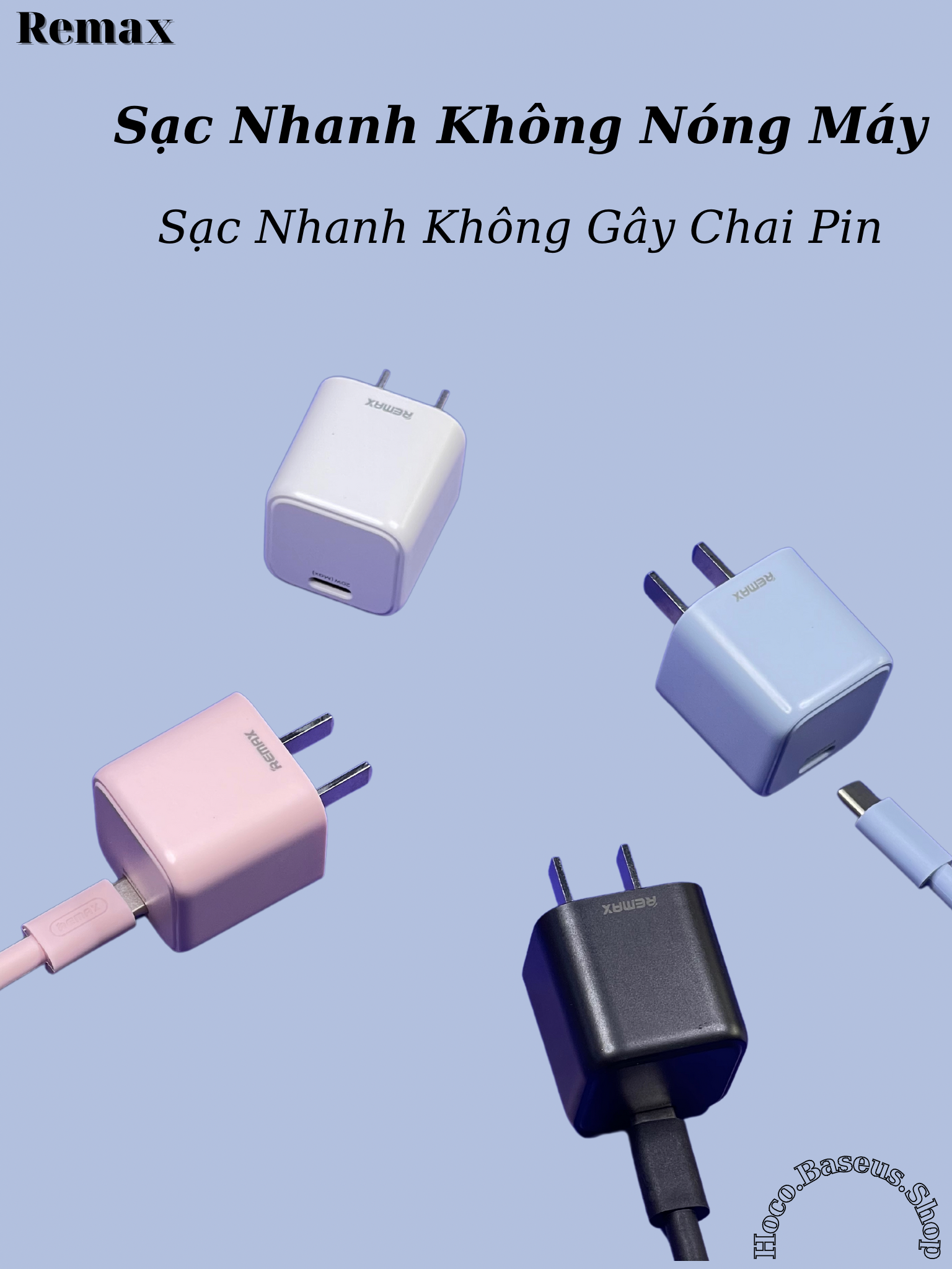 Bộ Sạc Nhanh PD 20W Dành Cho Iphone 8-13Promax Rp-U7 Remax-Hàng Chính Hãng