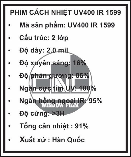 1 Bộ phim cách nhiệt ô tô gói cao cấp