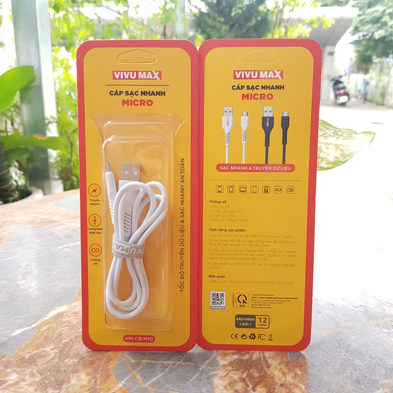Cáp Sạc Nhanh và Truyền Dữ Liệu VivuMax M10 đầu sạc Micro dành cho – Hàng Chính Hãng