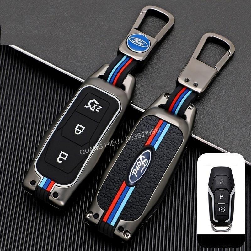 Ốp Bảo Vệ Chìa Khóa Dành Cho Xe Ford Ranger XLS, XLT , Wildtrack Hợp Kim Kẽm Cao Cấp