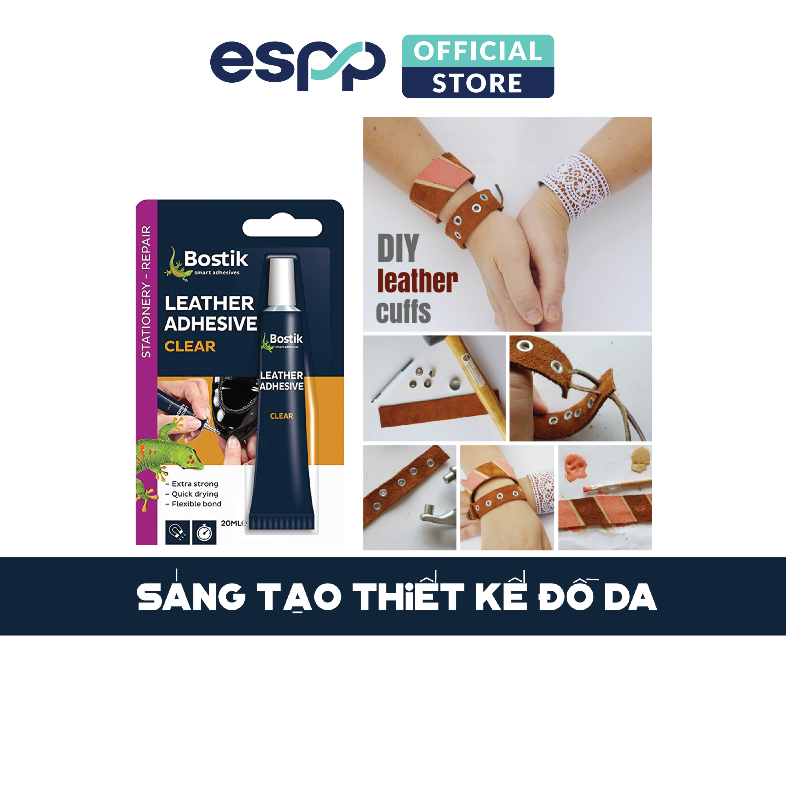 Keo dán các loại da thủ công 20ml - BOSTIK