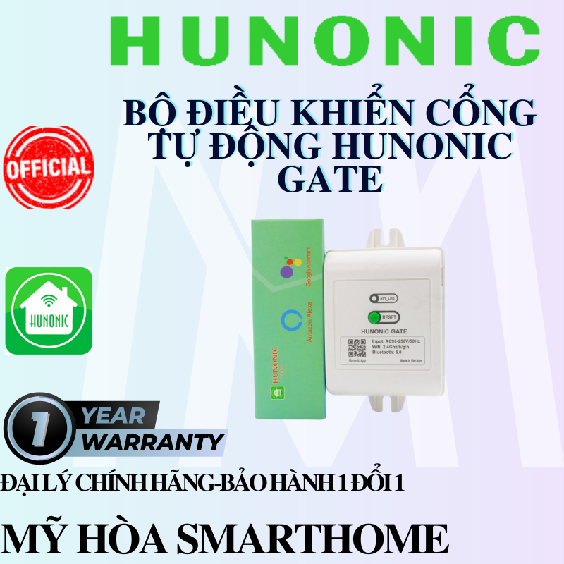 Bộ điều khiển cổng tự động Hunonic Gate| Điều khiển từ xa bằng điện thoại không cần Wifi| Hàng Việt Nam-Hàng chính hãng