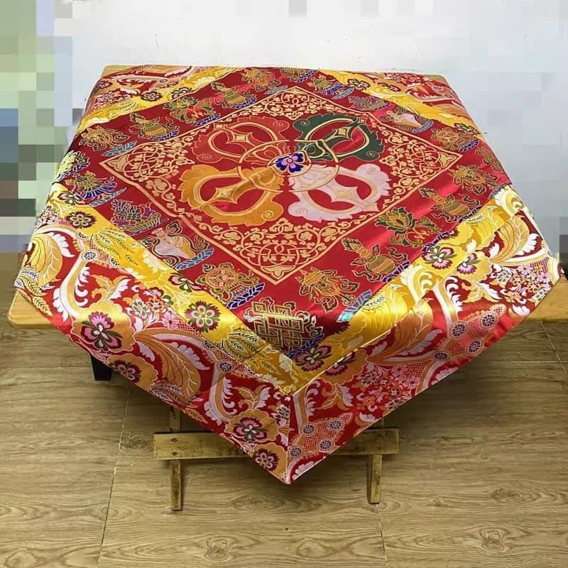 Khăn Chày Kim Cương Kép trải bàn thờ, bàn đọc Kinh Sách, bàn giảng Pháp … 