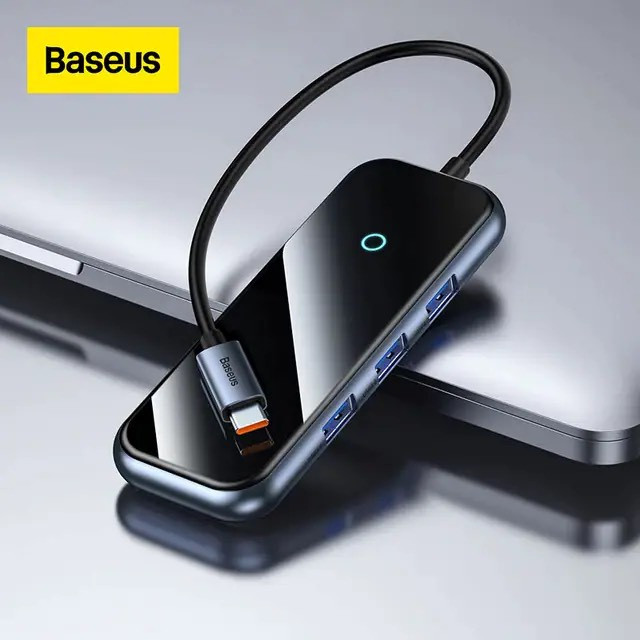 Hub Mở Rộng Kết Nối Đa Năng Baseus AcmeJoy HUB Docking Station Cho Macbook Laptop iPad Điện Thoại - hàng chính hãng