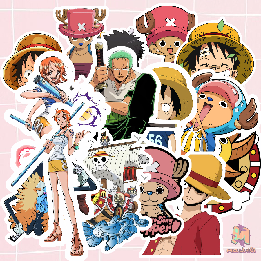 Miếng dán Stickers truyện One Piece