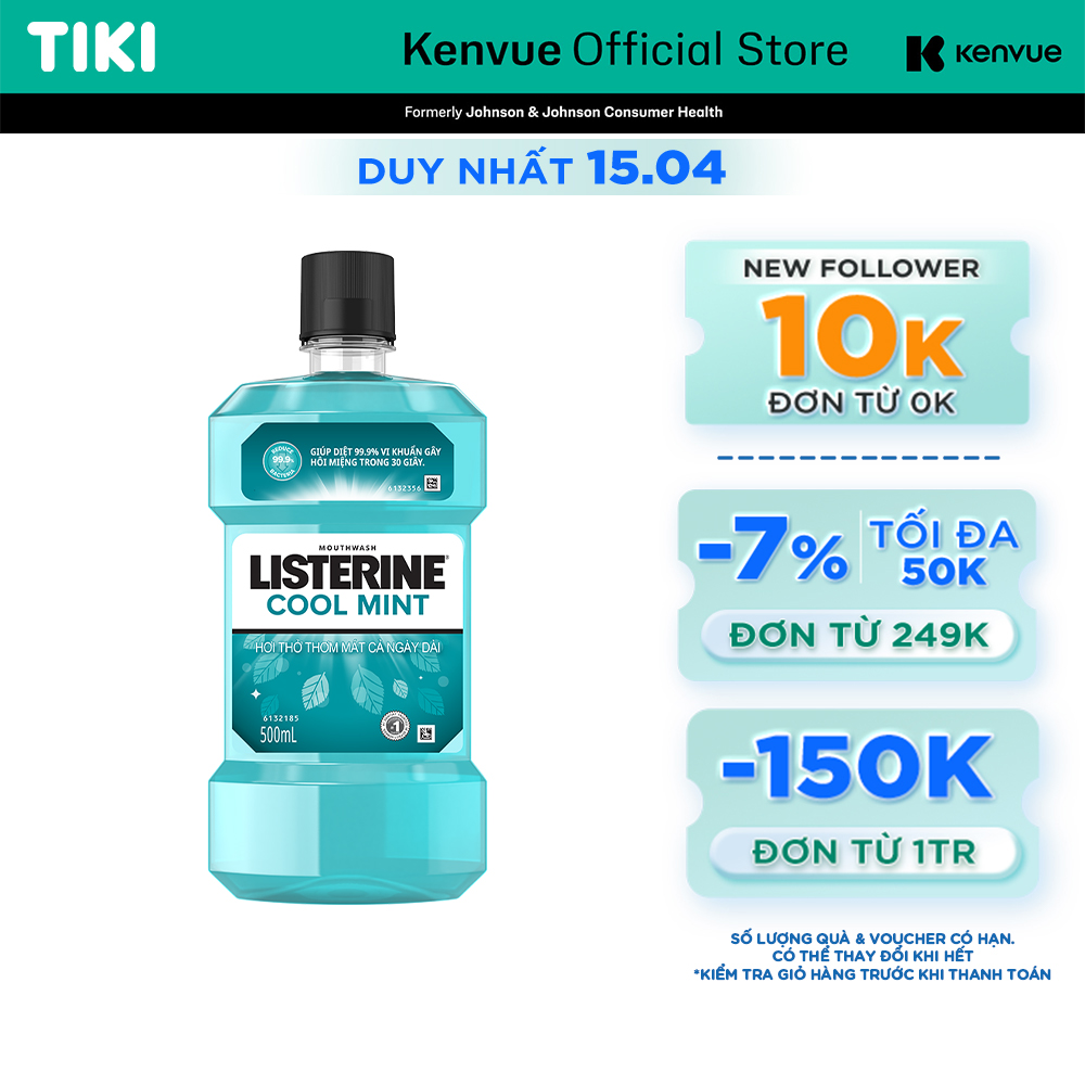 Nước Súc Miệng Listerine Coolmint 500ml - 100945520