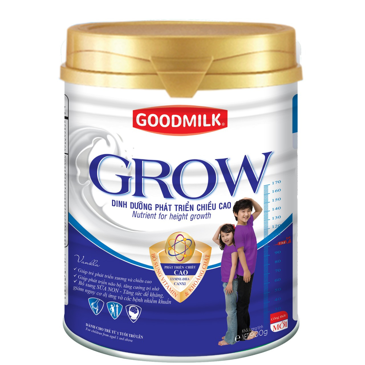 Sữa bột Goodmilk Grow tăng chiều cao cho trẻ ( lon 850g )