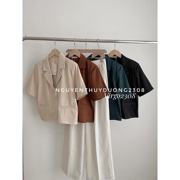 ÁO BLAZER/VEST DÁNG LỬNG CỘC TAY STYLE ULZZANG