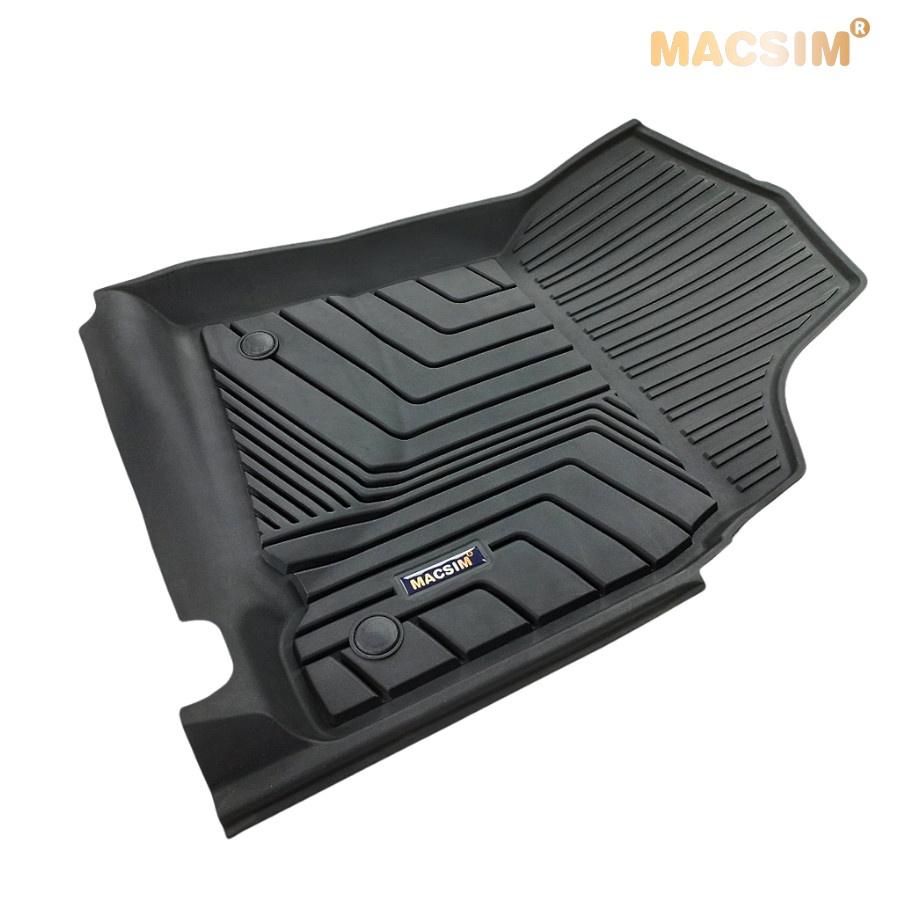 Thảm lót sàn xe ô tô Toyota Land Cuiser 2010 + nhãn hiệu Macsim - chất liệu nhựa TPE đúc khuôn cao cấp - màu đen ( 2h)