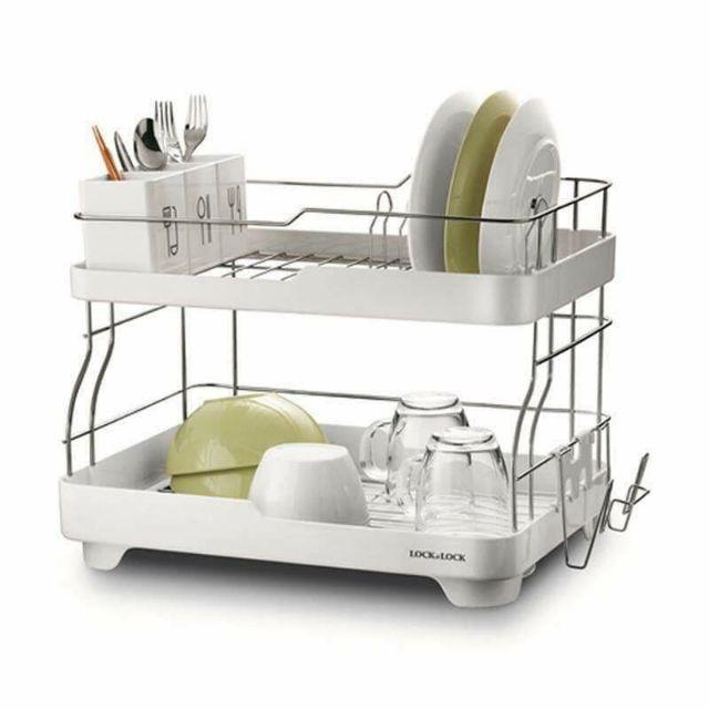 Kệ Úp Chén Bát 2 Tầng Bằng INox Cao Cấp LDR2001